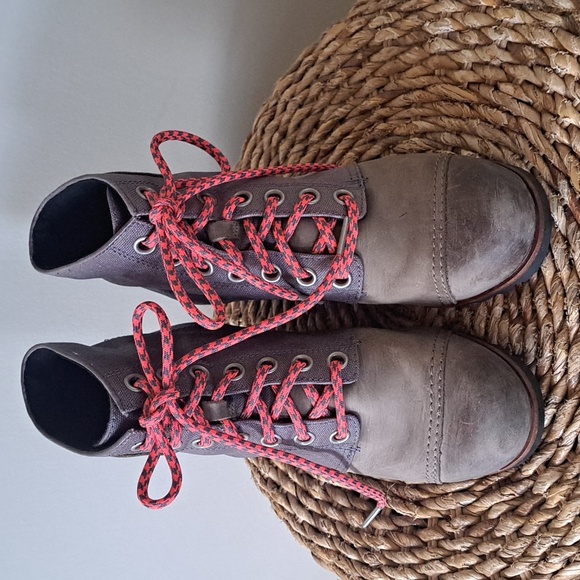 SOREL Womens JOAN OF ARCTIC WEDGE II PDX BROWN ANKLE BOOTIE S-8.5 - Picture 4 of 9